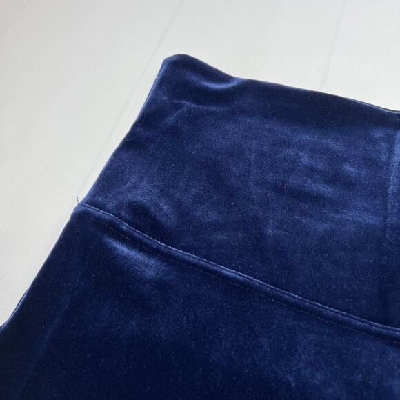 Spanx Velvet Leggings High-Rise Shaping SIZE XL Lapis Night Blue Yoga Pants - Picture 11 of 11